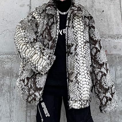 thoughtwefriends ファージャケット　蛇柄　スタッズ　y2k thoughtwefriends ファージャケット 蛇柄 スタッズ y2k - メルカリ